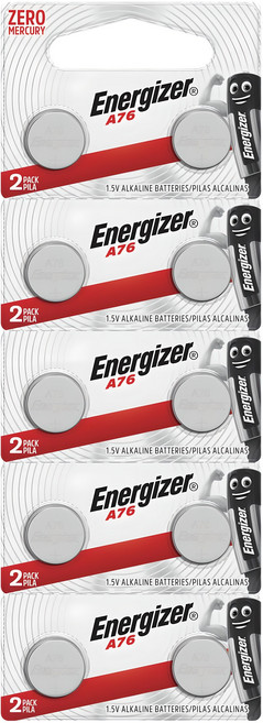 에너자이저 알카라인 A76 LR44 코인건전지, 10개입, 1개