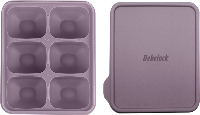 베베락 포네르 플래티넘 실리콘 큐브 1P(냉동보관용기_뚜껑포함 13.5cm X 15cm), 포네르 실리콘큐브(레드빈1P)