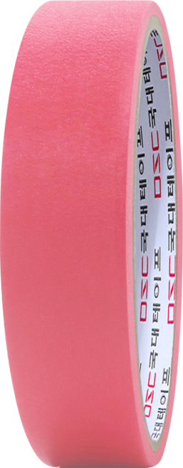 마스킹테이프 종이테이프 컬러 24mm x 10M, 핑크, 1개