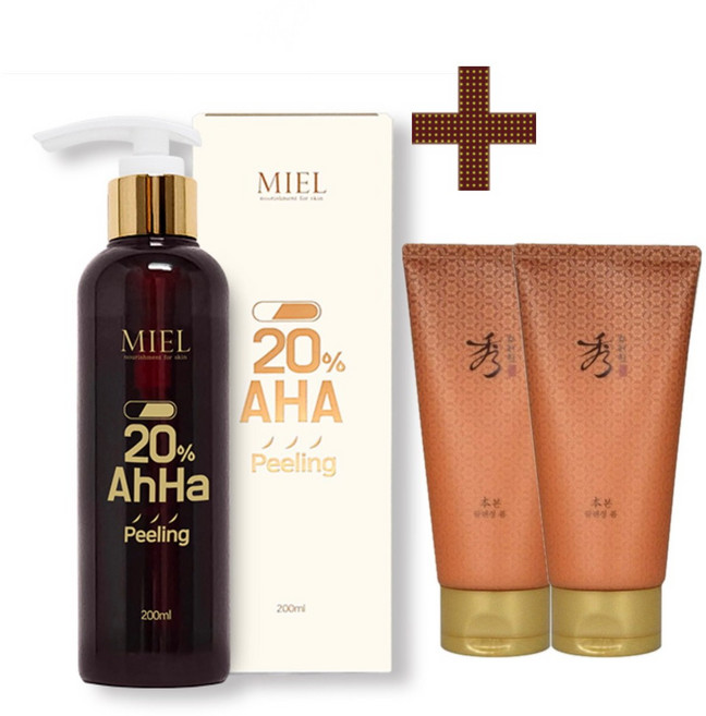미엘 20% 아하 필링 200ml+추가 수려한 본 클렌징 폼 100mlX2개