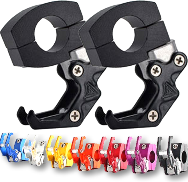 스피드마크 오토바이 봉지걸이, 2개, 블랙