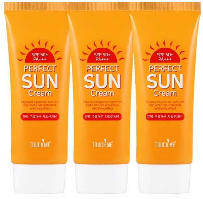 터치미 퍼팩트 톤업 썬크림 3개