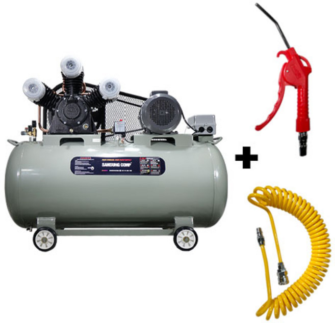 삼성콤프 에어 콤프레샤 산업용 10마력 콤퓨레샤, K10x10x400L/400리터, 1개