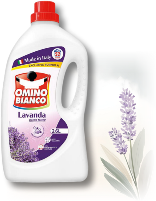 오미노비앙코 라벤더향 액상세제 본품, 2.6L, 1개