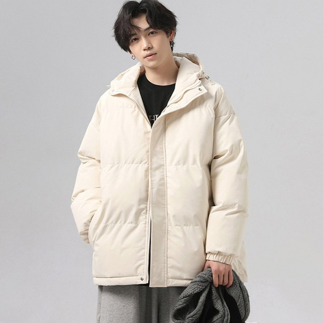 벨로시티 남녀공용 오버핏 웰론 푸퍼 후드 패딩