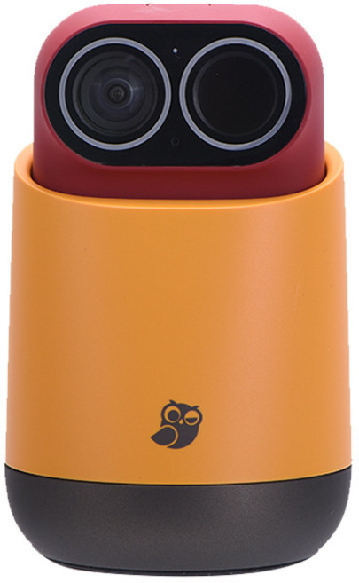 샤오미 매직 카메라 모바일 앱 원격 모니터링 360도 HD 강력 자석 테이프 야외 스포츠 AI 손떨림 방지, 02 빨간, 01 빠른, 1개