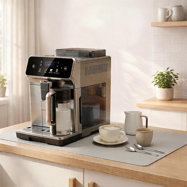 커피머신 매트 소형가전 받침대 주방 방수 내열 미끄럼방지 오염방지, 1개, 그레이