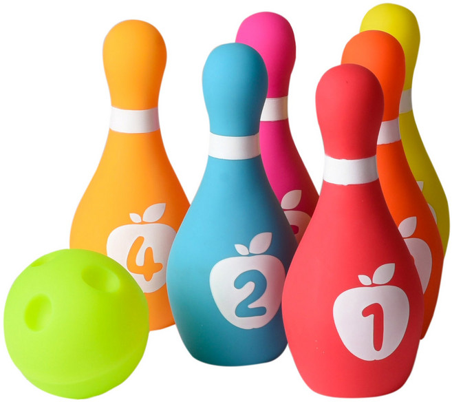 [리틀히어로] 소프트 말랑말랑 볼링 세트 Little Hero Soft Baby Bowling Game Set for Boys & Girls, 1개