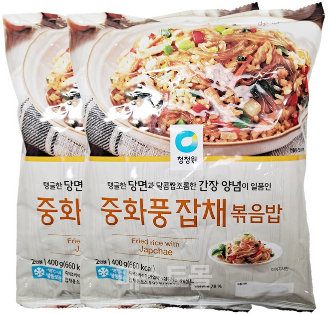 청정원 중화풍 잡채볶음밥, 4개, 400g
