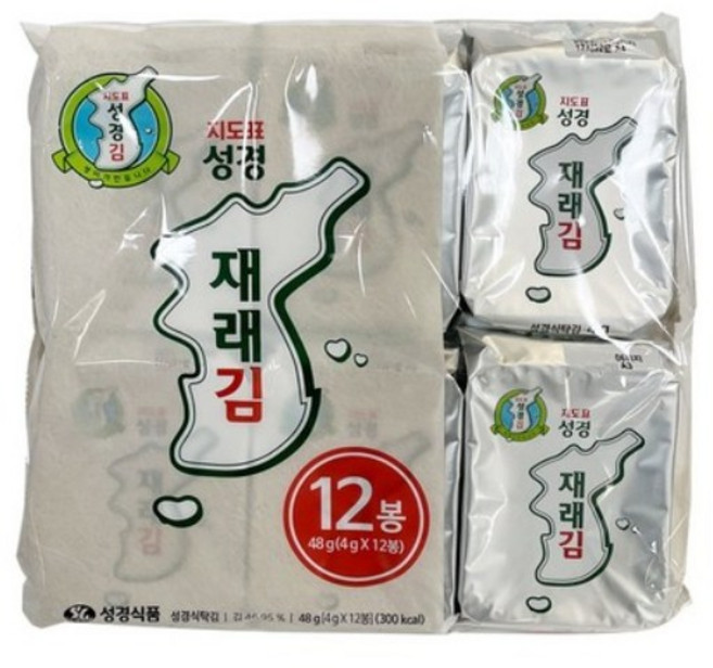 지도표성경 재래김 식탁김 4 g 12개입, 8개