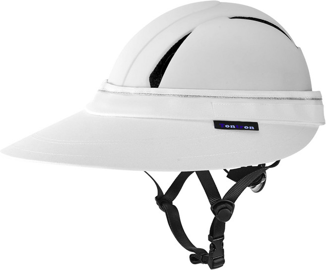 톤트론 승마 헬멧 바이저 탈착식 목 덮개가 있는 선쉐이드, 01 silver