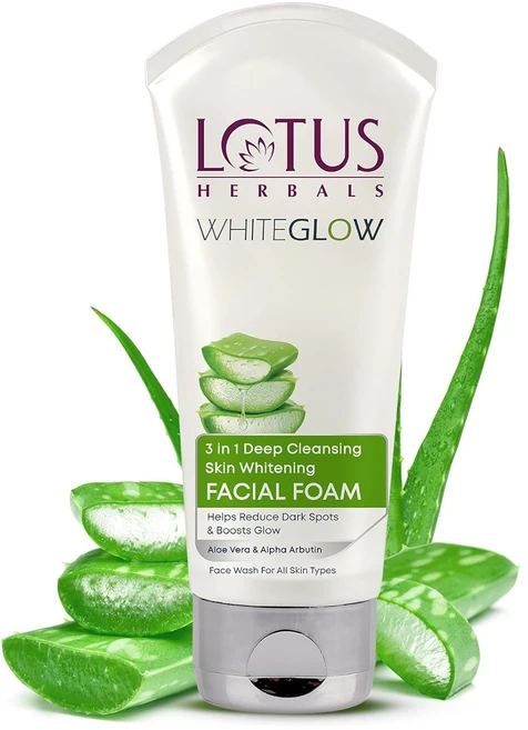 Lotus Herbals 3 in 1 Deep Cleansing Facial Foam Face Wash for Women & Men, 1개, 100g - 쿠팡