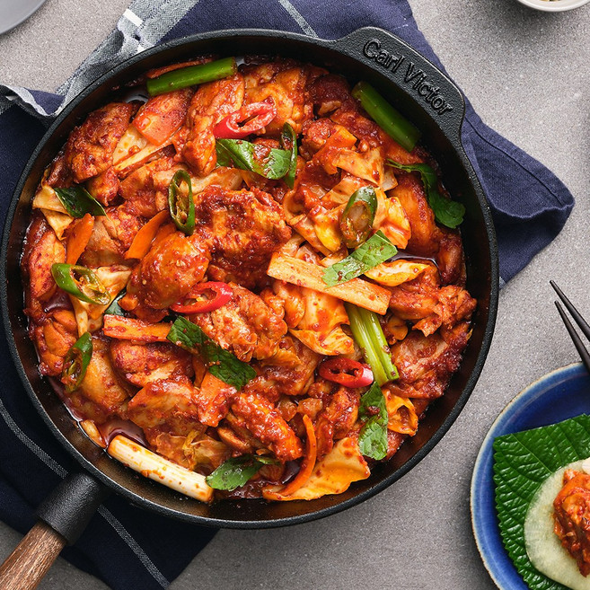 양념 닭갈비 /HACCP 춘천 닭갈비 닭다리살, 3개, 500g