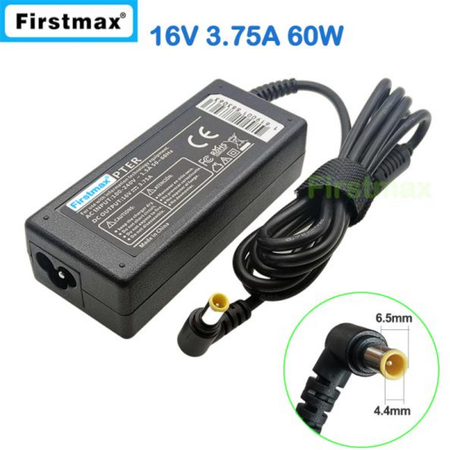 16V 3.75A 60W 노트북 AC 전원 어댑터 충전기 Fujitsu LifeBook U1010 U2010 U2020 U810 U820 U8240 U8250 U8270, 1개