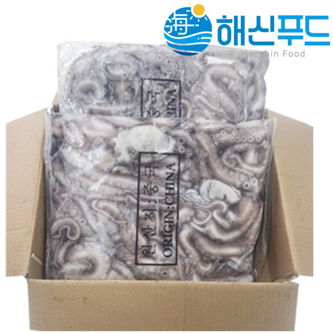 하북산 냉동 낙지 (내장제거) 낚지 업소용, 6/7마리(2kgx2팩), 1박스