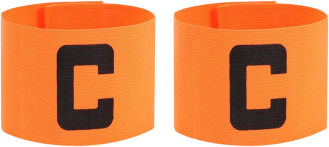 소요상점 스포츠 암밴드 주장 완장, 2개, 오렌지