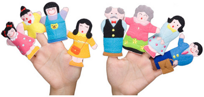 [동화오피스] MC 2054~2066 손가락인형 / 다문화 놀이학습 펠트교구 인형극, 2066 가족이야기(워킹맘), 1개