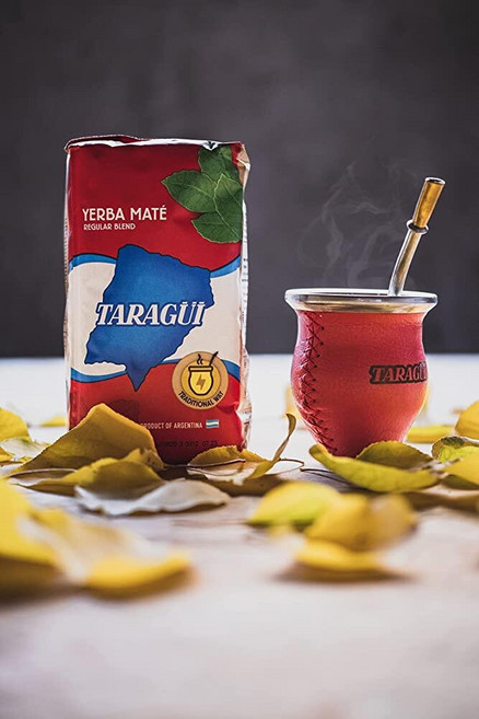 Yerba Mate Taragüi 스템 포함 1kg - 2.2파운드, 500ml, 1