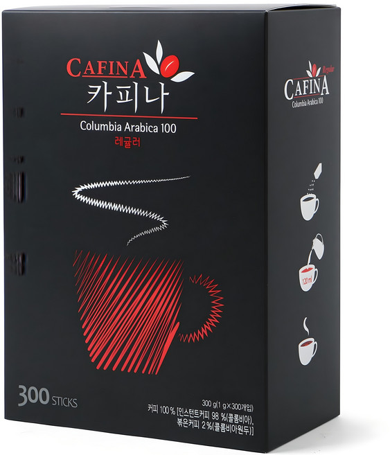 카피나 레귤러 원두커피믹스, 1g, 300개입, 1개