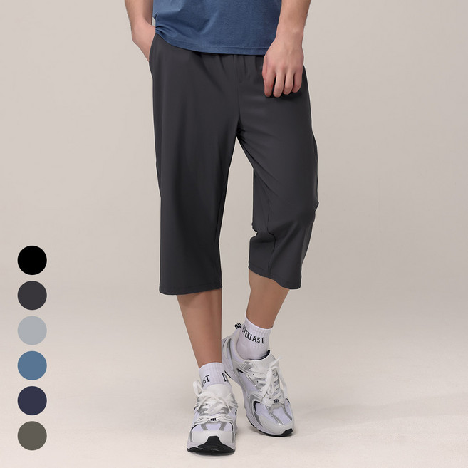 에버라스트 남자 7부 여름 바지 스트라이프 팬츠