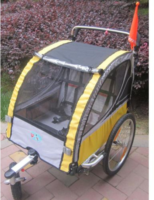 자전거 트레일러 웨건 휠 20 유모차 접이식 왜건 3 야외 2 베이비 1 조거 인치 대형 트윈스 in 석, YELLOW, 1개