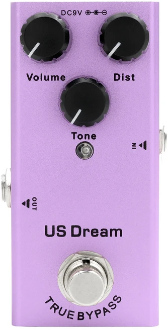 일렉트릭 기타 이펙트 페달 빈티지 오버드라이브 디스토션 크런치 디스토션 US 드림 클래식 코러스 빈티지 페이즈 디지털, US Dream, 1개