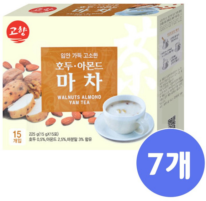 (메카몰) 고향 호두 아몬드 마차 15T, 15g, 15개입, 7개