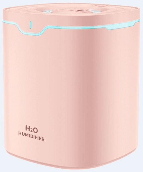 HYLSS 超聲波香薰加濕器2L桌面擴香機, 如圖所示, 粉色（6530）