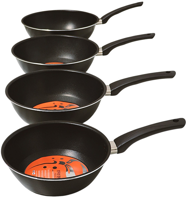 멀티 인덕션 튀김팬 20cm 24cm 26cm 28cm 30cm 웍 후라이팬 가스레인지 겸용 6중코팅, 1개