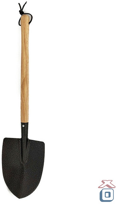 鐵鏟 挖土鏟 木頭柄 園藝工具, 1個