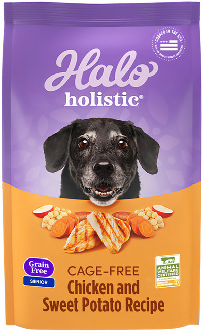 Halo 嘿囉 熟齡犬 乾飼料 7歲以上適用, 1袋, 4.53kg, 無穀雞肉