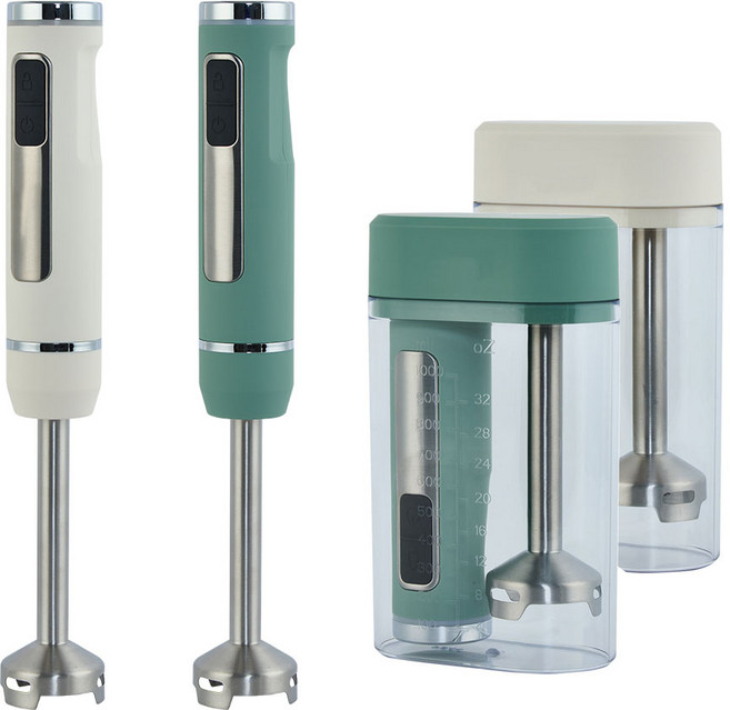 Brand 무선 핸드블렌더 1L / 8단속도조절 믹싱용기 USB충전 휴대용 무선 믹서기 보관용기 강력4중날 분쇄, 민트블랜더