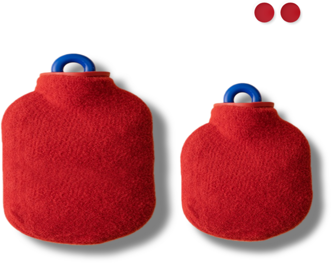 SMILE MORLI 휴대용 냉보온 물주머니 손난로 찜질팩 니트 커버 대+소, 3세트