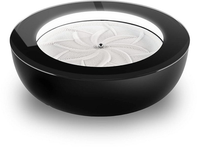 홈딕 드 트 샌드스케이프 영구 모션 머신 젠 가든 명상 액세서리 장식용 블루투스 iOS 안드로이드 바이 홈딕스(16인치(중형) 블랙), Black, 16 Inch (Medium), 1개