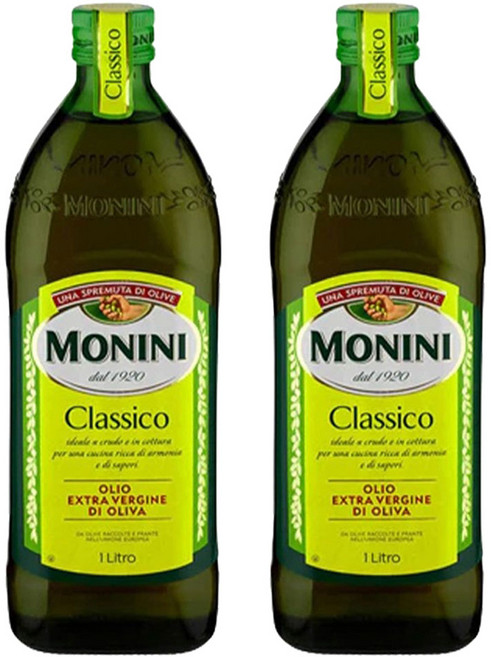 모니니 클라시코 엑스트라 버진 올리브오일, 1L, 2개