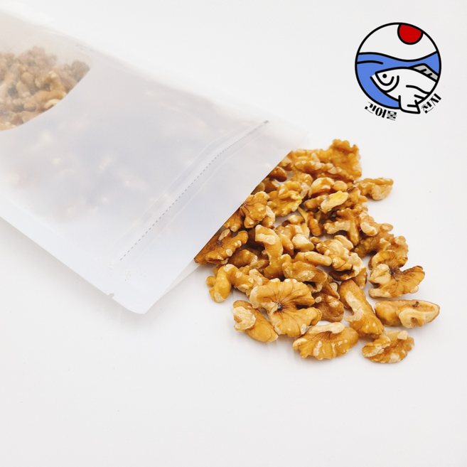 [건어물천지] 캘리포니아산 호두 1/4태 300g 500g / 영양간식 하루견과 매일 견과류 술안주, 1개