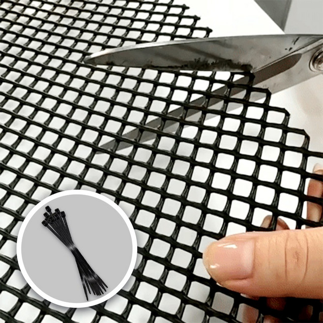 단단한 두께 3.2mm PE망 폭1M 낙엽방지 비둘기퇴치 반려동물 펜스 울타리 딱딱한 플라스틱망, 1세트