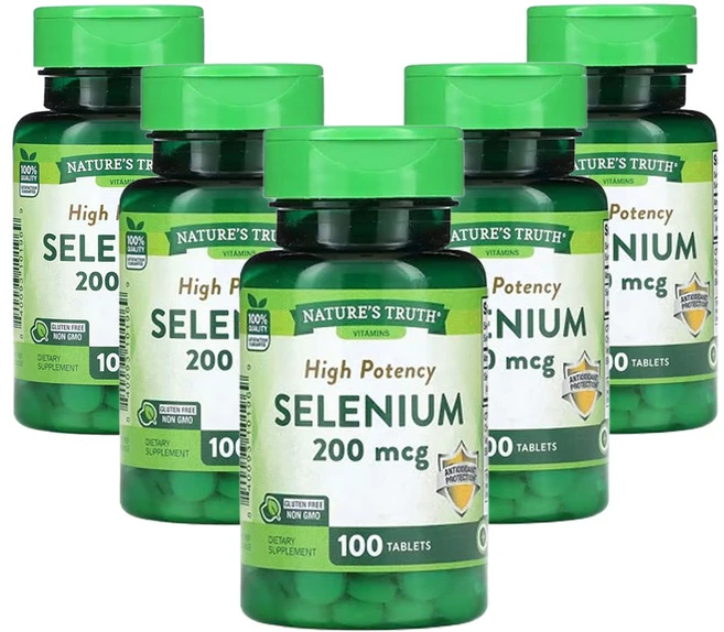 네춰스 트르스 고효능 셀레늄 200mcg 100정, 5팩 - 쿠팡