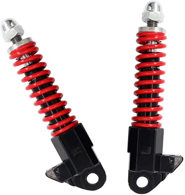 락모터스 전동킥보드 8인치 프론트 쇼바 2개 17mm 볼트 충격완화 서스펜션 앞쇼바, 1세트, 레드
