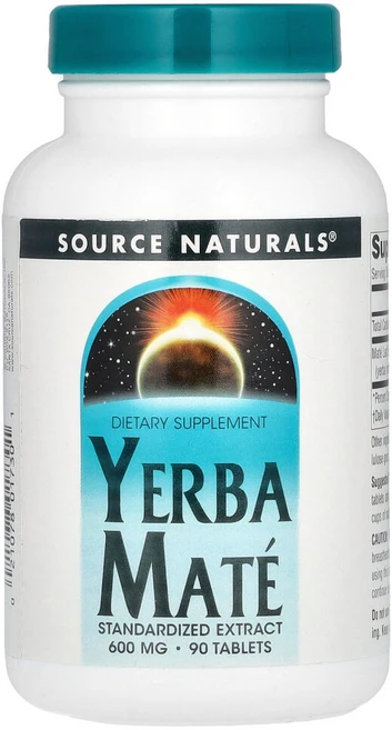 소스내추럴스 예르바 마테 600 mg 90 정, 90정, 1개 - 쿠팡