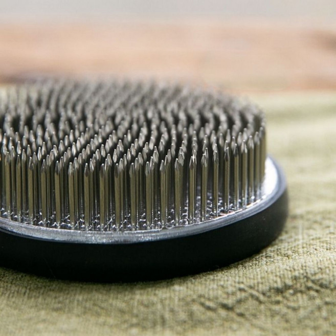 꽃꽂이침봉 스테인레스스틸 꽃침봉 식물지지대 생화 꽃꽂이 침봉 꽃화분 재료 용품 부자재, 3.4cm, 1개