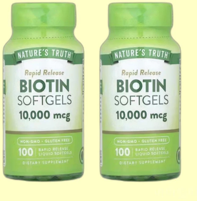 네이처스트루스 바이오틴 10000mcg 100정 2병 비오틴 비타민B7 H Biotin, 2통 - 쿠팡