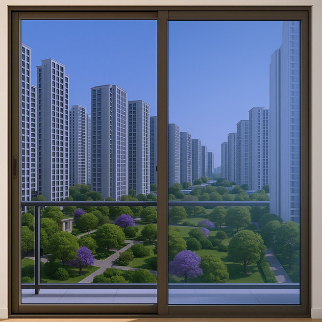 마마픽스 단열필름 자외선차단 베란다 창문 시트지, 다크블루