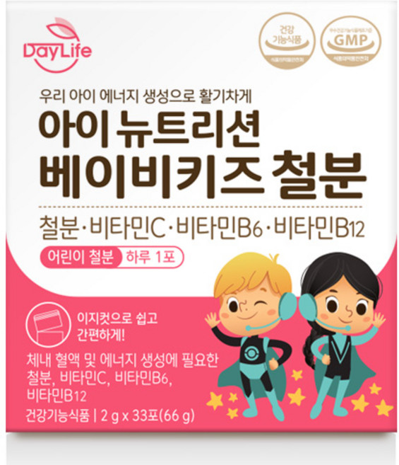 DayLife 아이 뉴트리션 베이비키즈 철분 X 1박스, 66g, 1개