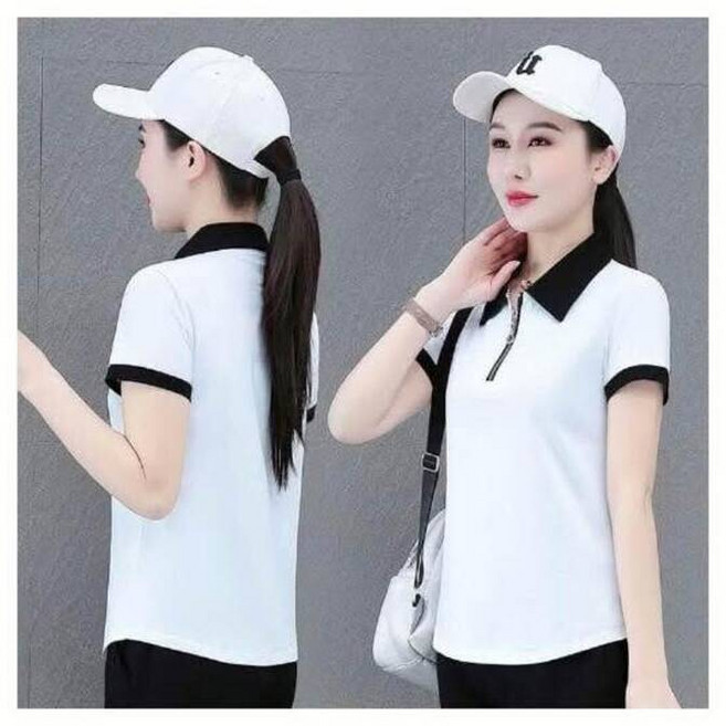 POLO短袖套裝女夏季冰絲運動套裝