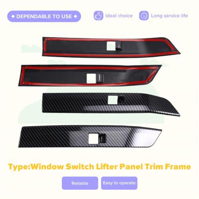 정시출고 품질보증 BMW X3 G48 G45 2025-창 스위치 리프터 패널 트림 프레임 커버 스티커 Car-N23R 용 인테, 01 Carbon Fiber Pattern