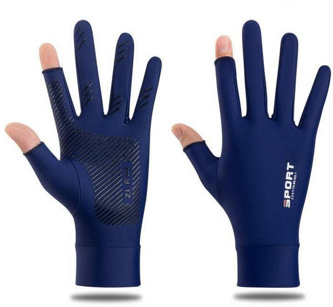 수영 다이빙 보호 서핑 장갑 내마모성 비 슬립 여성용 얇은 스노클링 수중장비 다이빙장갑, M, 블루 - 두 손가락 오픈
