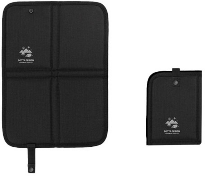 BOTTA DESIGN 摺疊坐墊 戶外野餐防潮隔熱坐墊, 黑色