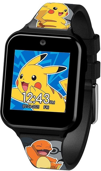 포켓몬 터치스크린 스마트워치 미국정품직송, 포켓몬 블랙, 블랙
