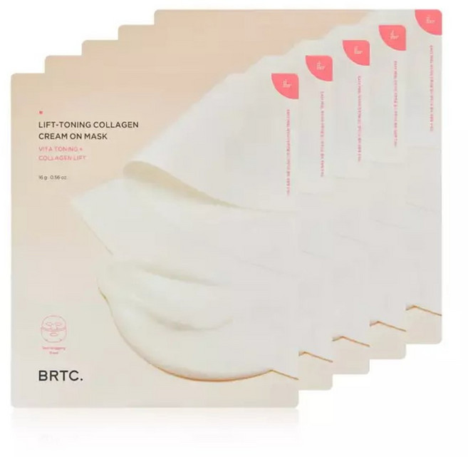 BRTC 리프토닝 콜라겐 크림 온 마스크팩 5매BRTC 리프토닝 콜라겐 크림 온 마스크팩 5매, 1개, 5개입